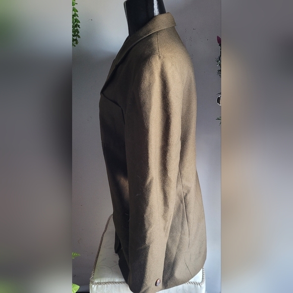 Amanda Smith Light Brown 100% Wool Blazer 10 - Picture 4 of 7